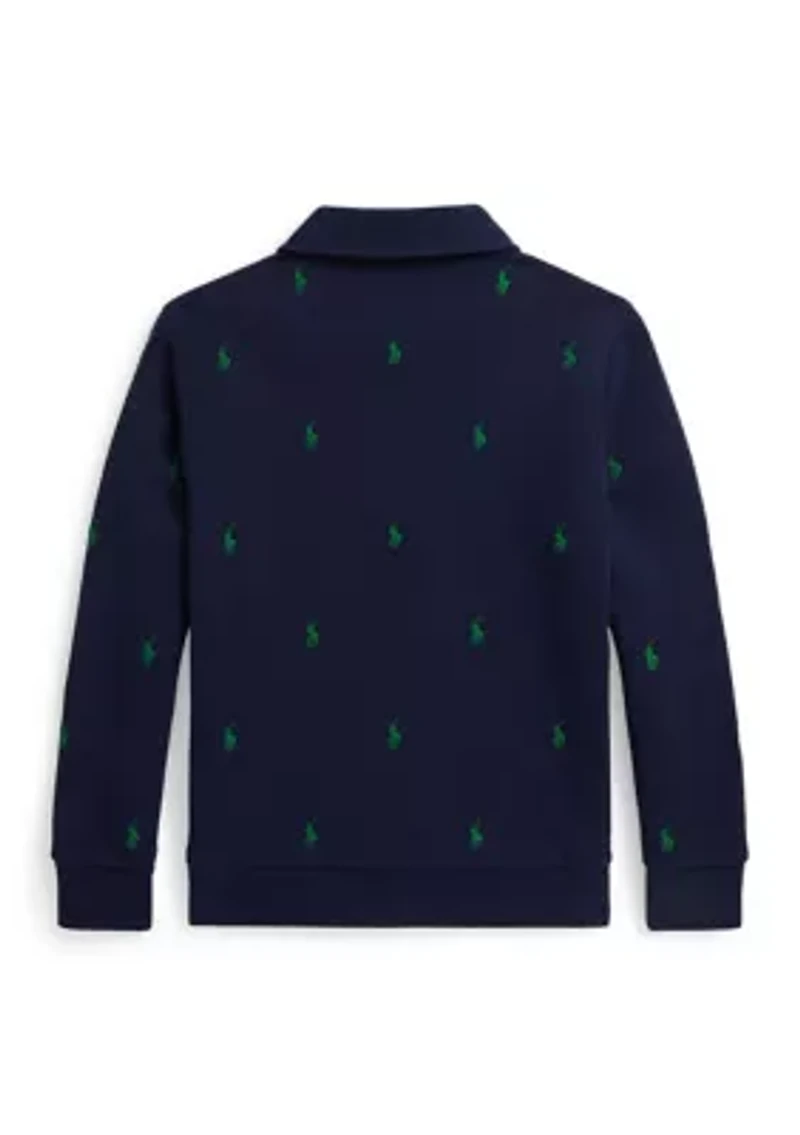 Boys - Polo Pony Fleece Collared Sweatshirt