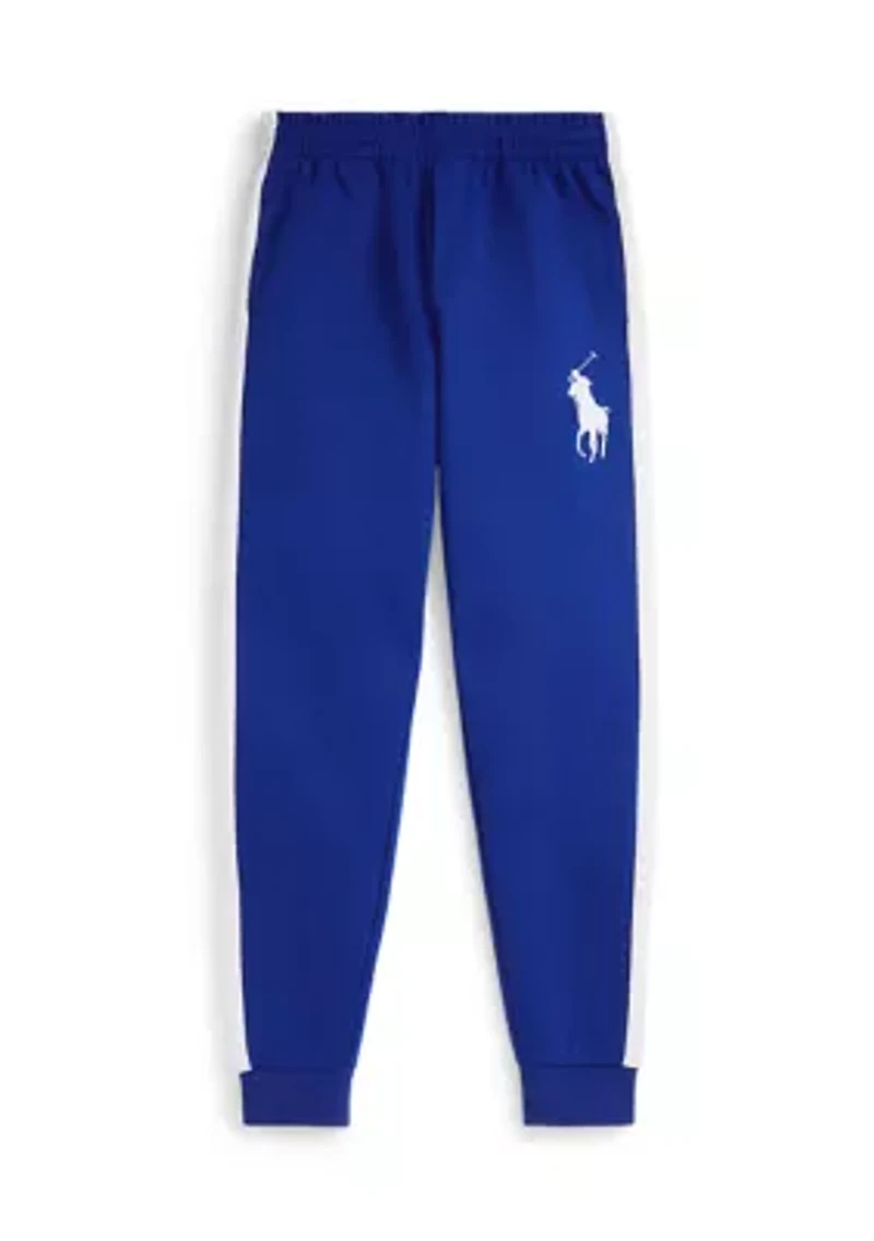 Boys 8-20 Striped Double Knit Jogger Pants