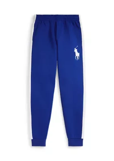 Boys 8-20 Striped Double Knit Jogger Pants
