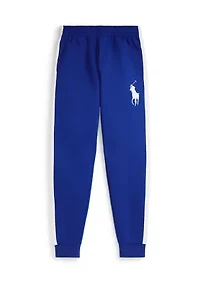 Boys 8-20 Striped Double Knit Jogger Pants