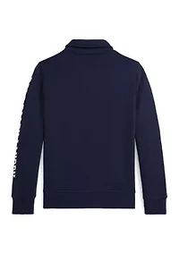 Boys - Logo Fleece Collared Sweatshirt