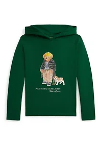 Boys 8-20 Polo Bear Cotton Hooded Tee