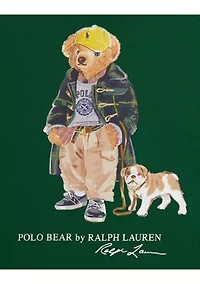Boys 8-20 Polo Bear Cotton Hooded Tee