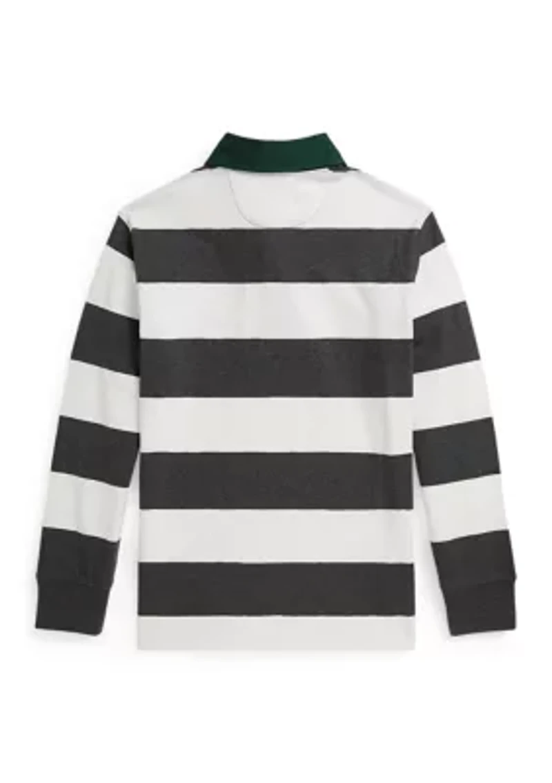 Boys 8-20 Polo Bear Cotton Rugby Shirt