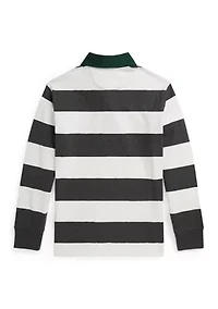Boys 8-20 Polo Bear Cotton Rugby Shirt