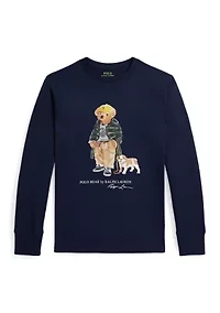 Boys 8-20 Polo Bear Cotton Long-Sleeve Tee