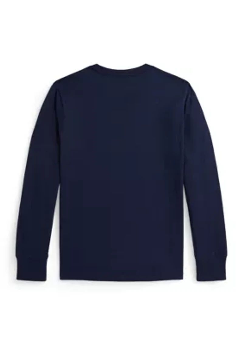 Boys 8-20 Polo Bear Cotton Long-Sleeve Tee