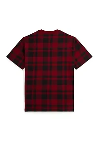 Boys 8-20 Polo Bear Plaid Cotton Tee