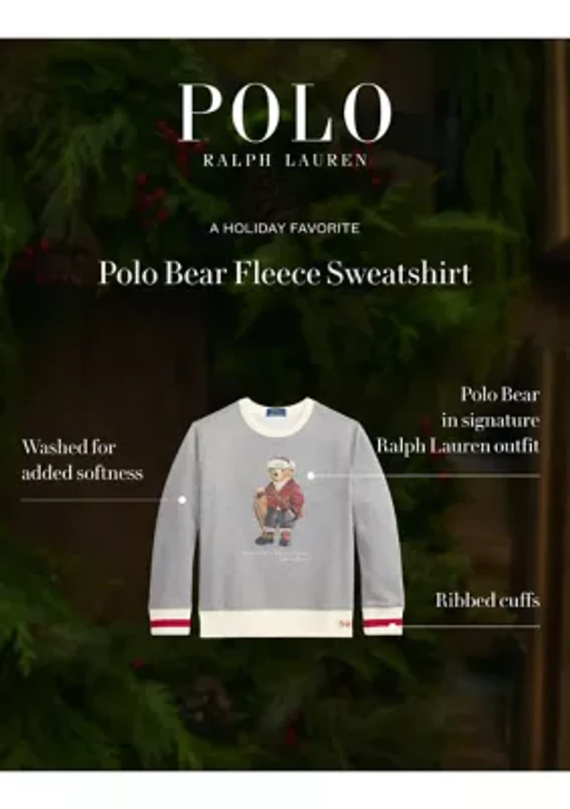 Boys 8-20 Polo Bear Fleece Sweatshirt