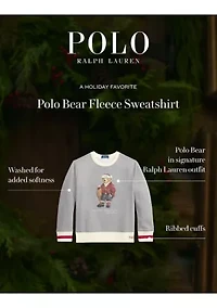 Boys 8-20 Polo Bear Fleece Sweatshirt