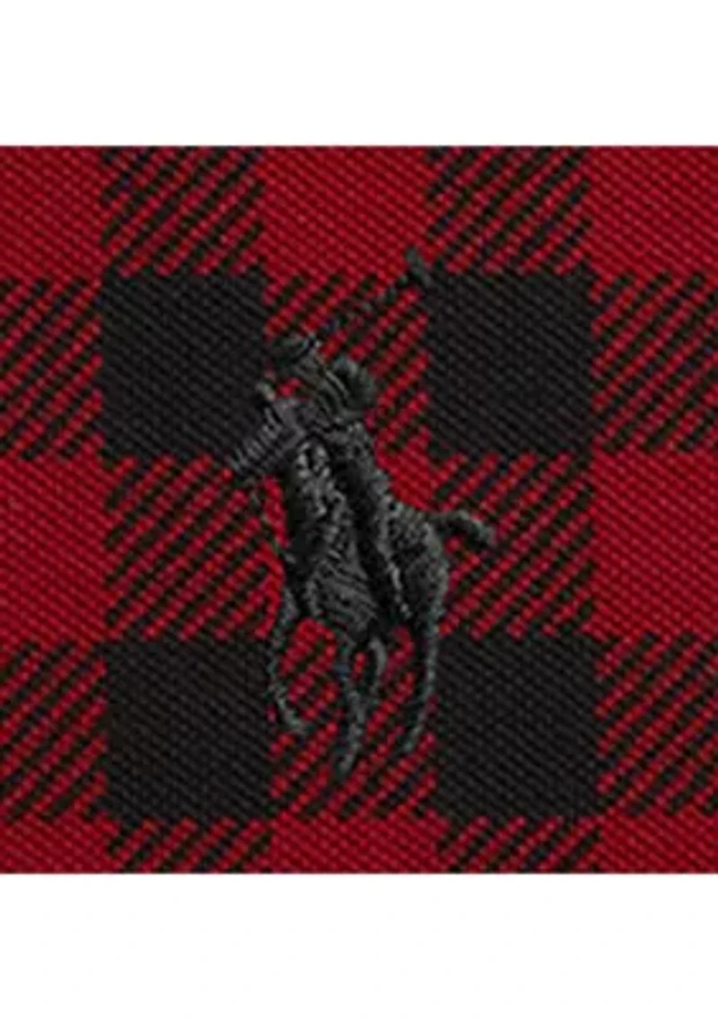 Boys - Buffalo Check Cotton Mesh Polo Shirt