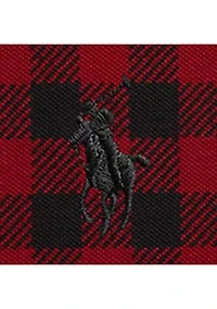 Boys - Buffalo Check Cotton Mesh Polo Shirt