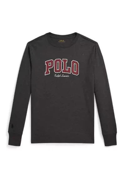 Boys 8-20 Logo Cotton Long-Sleeve Tee