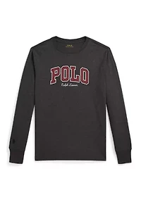 Boys 8-20 Logo Cotton Long-Sleeve Tee