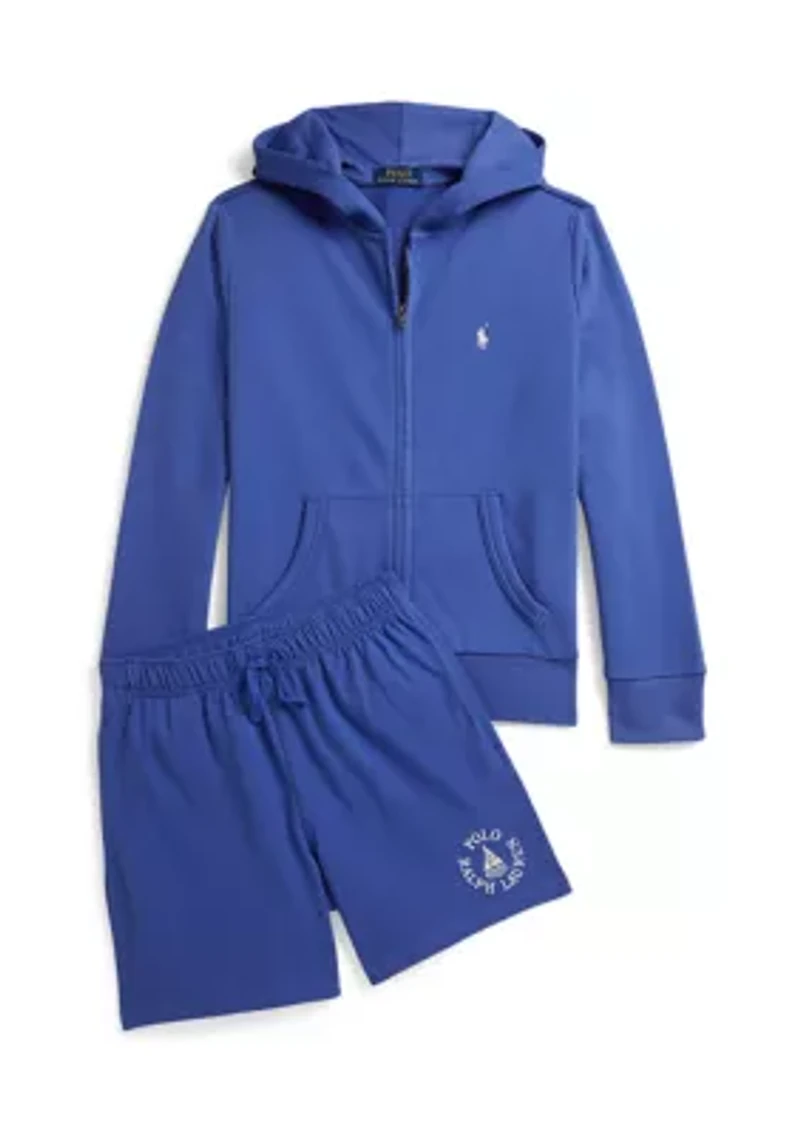 Boys 8-20 Logo French Terry Full-Zip Hoodie