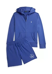 Boys 8-20 Logo French Terry Full-Zip Hoodie