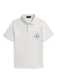 Boys 8-20 Logo Cotton Jersey Polo Shirt