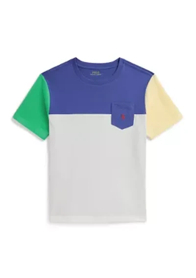 Boys 8-20 Color-Blocked Cotton Jersey Tee
