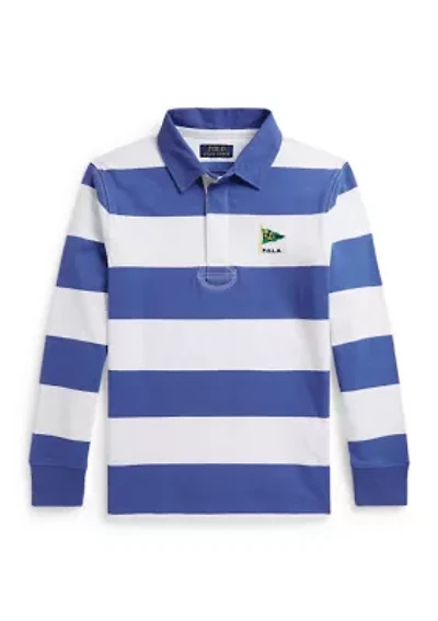 Boys 8-20 Nautical-Inspired Cotton Rugby Shirt