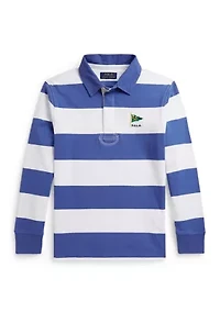 Boys 8-20 Nautical-Inspired Cotton Rugby Shirt