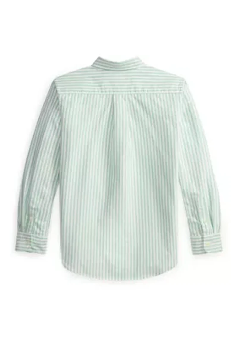 Boys 8-20 Polo Bear Cotton Oxford Shirt