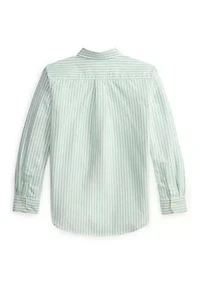 Boys 8-20 Polo Bear Cotton Oxford Shirt