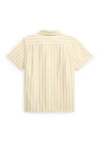 Boys 8-20 Striped Cotton Oxford Camp Shirt