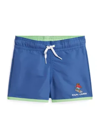 Boys 8-20 Polo Bear Swim Trunks