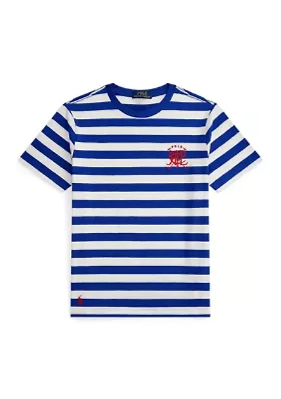 Boys 8-20 Crest Striped Cotton T-Shirt