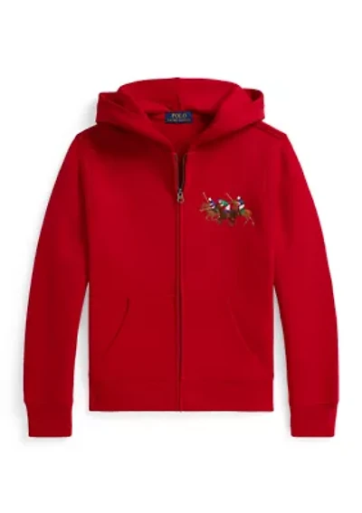 Boys 8-20 Triple-Pony Fleece Full-Zip Hoodie