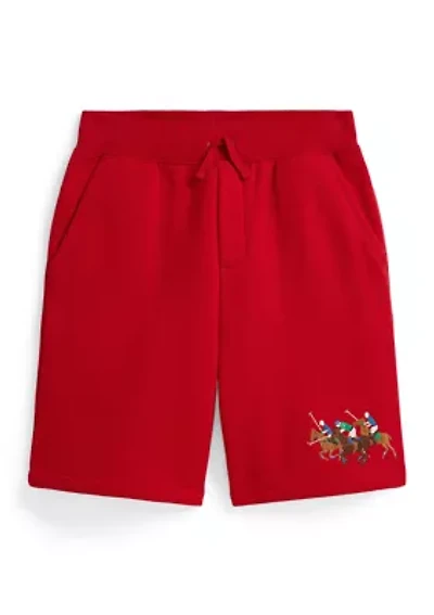 Boys 8-20 Triple-Pony Fleece Shorts