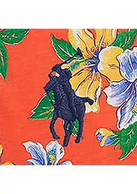 Boys - Floral-Print Cotton Jersey Polo Shirt