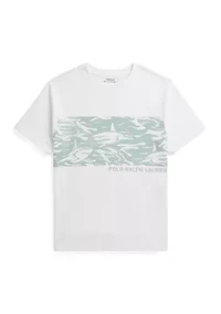 Boys 8-20 Shark-Print Cotton Jersey T-Shirt