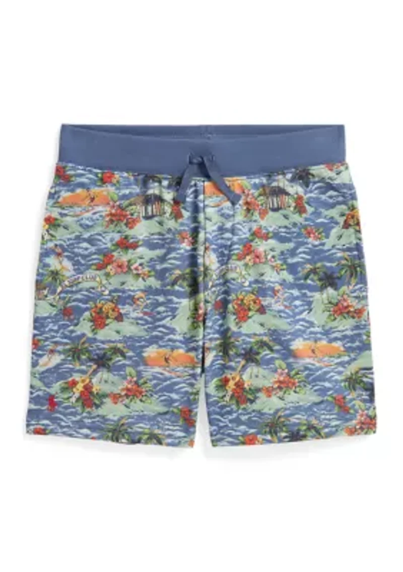 Boys 8-20 Tropical-Print French Terry Short
