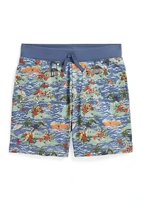 Boys 8-20 Tropical-Print French Terry Short