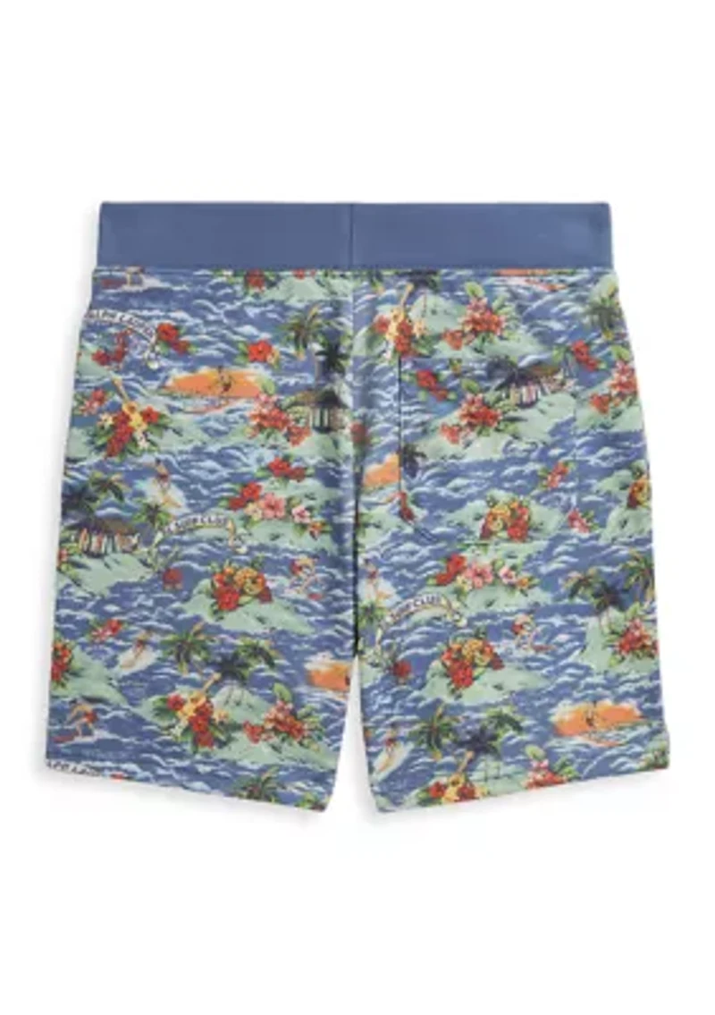 Boys 8-20 Tropical-Print French Terry Short