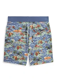 Boys 8-20 Tropical-Print French Terry Short