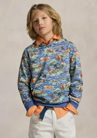 Boys 8-20 Tropical-Print French Terry Hoodie