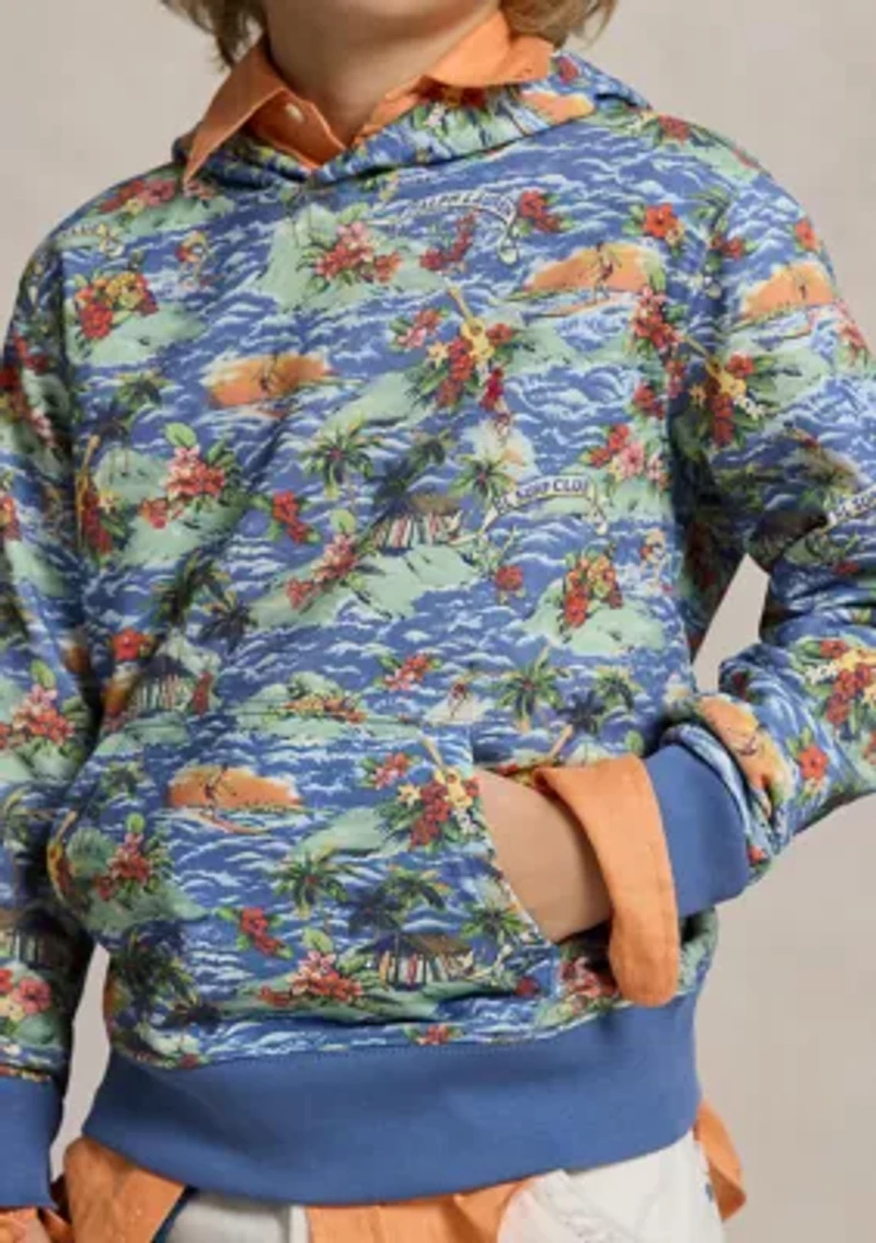 Boys - Tropical-Print French Terry Hoodie