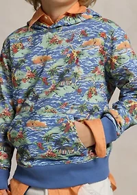 Boys - Tropical-Print French Terry Hoodie