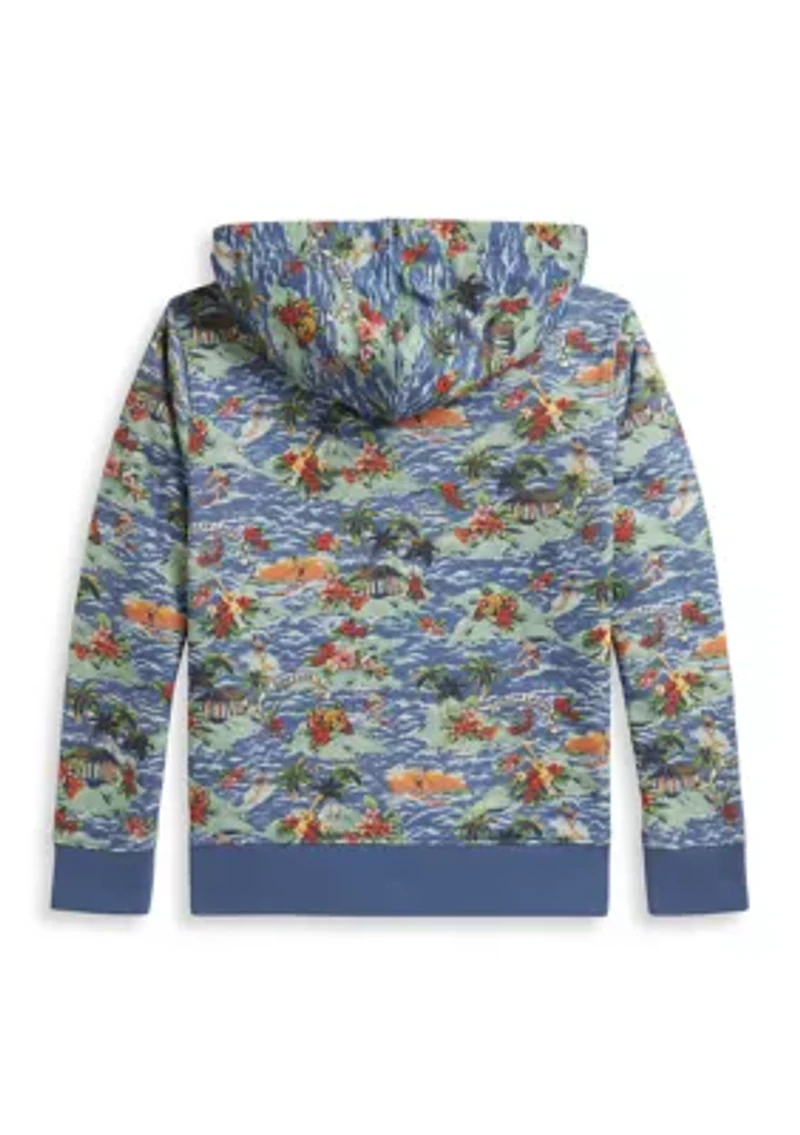 Boys - Tropical-Print French Terry Hoodie