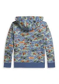 Boys - Tropical-Print French Terry Hoodie