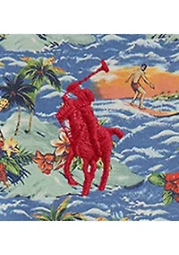 Boys - Tropical-Print French Terry Hoodie