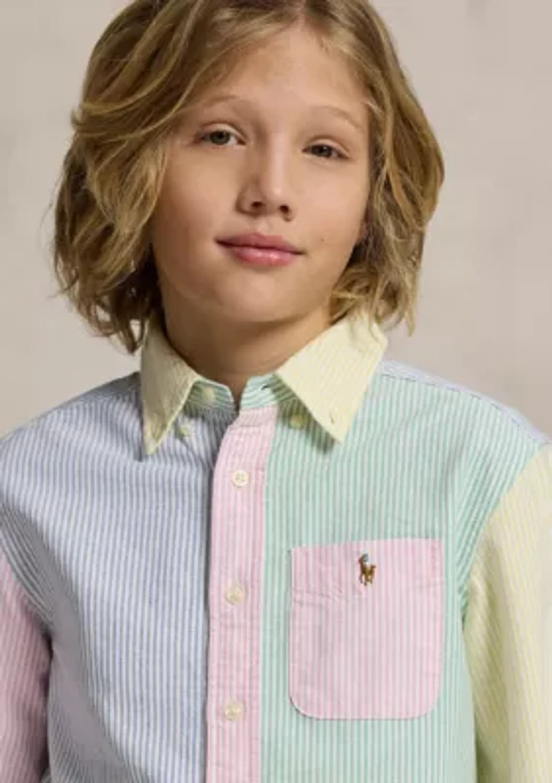 Boys 8-20 Cotton Oxford Fun Shirt