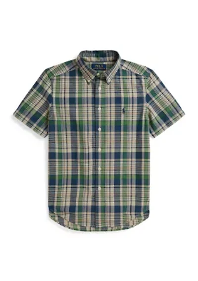 Boys 8-20 Plaid Cotton Shirt