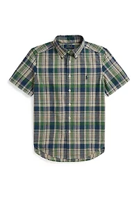 Boys 8-20 Plaid Cotton Shirt