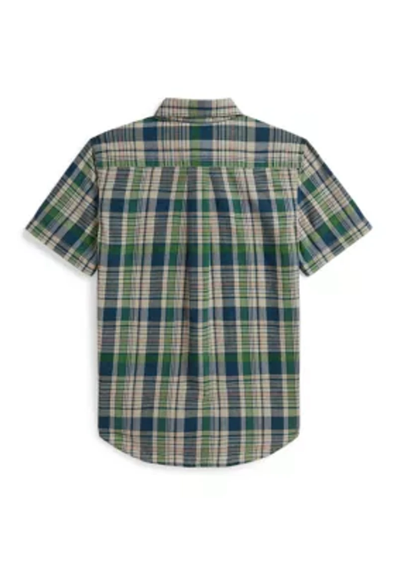 Boys 8-20 Plaid Cotton Shirt