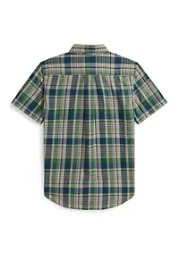 Boys 8-20 Plaid Cotton Shirt