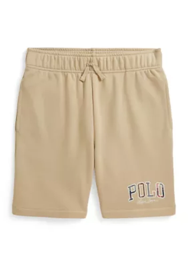 Boys - Madras-Logo French Terry Shorts