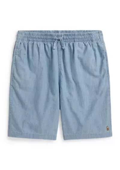 Boys 8-20 Big Fit Cotton Chambray Shorts